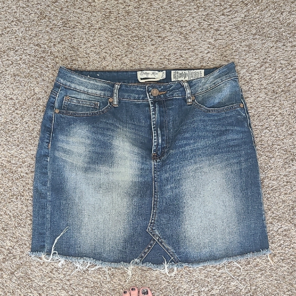Indigo Rein Blue Denim Skirt